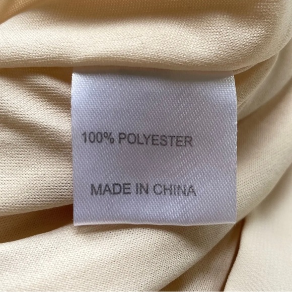 Barkins Shorts Blush Cream High Waisted Chiffon Pockets Casual Boho Size 6 XS - Picture 5 of 8